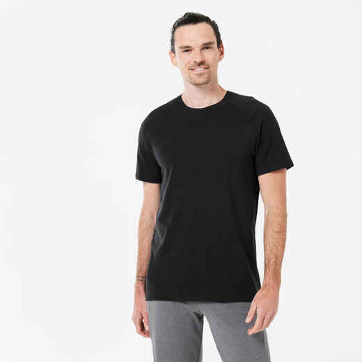 
      Men's Cotton and Lyocell T-Shirt - Black
  