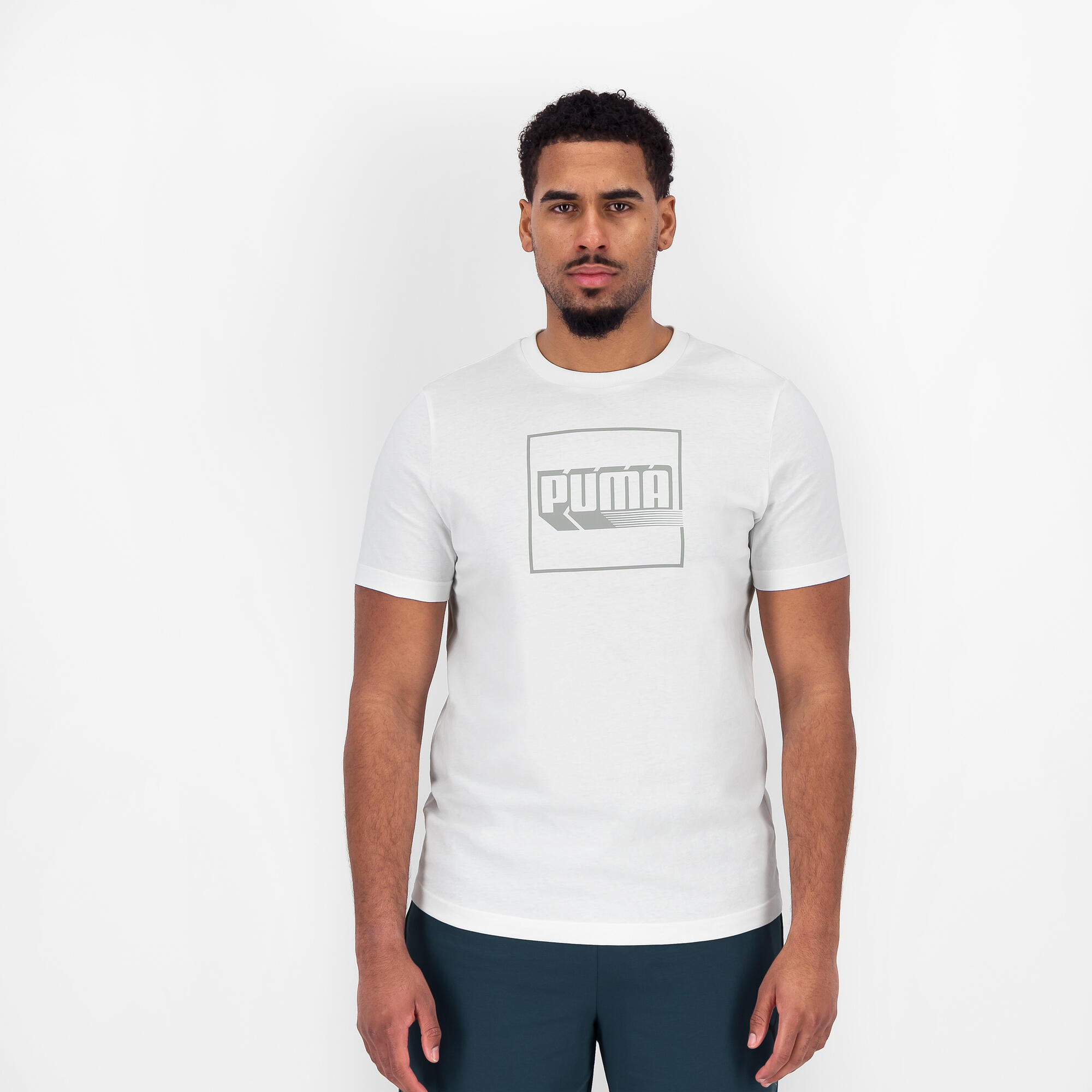 Printed T-shirt Puma men - white