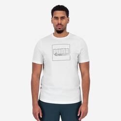 Camiseta Training Puma Hombre Blanco Estampada