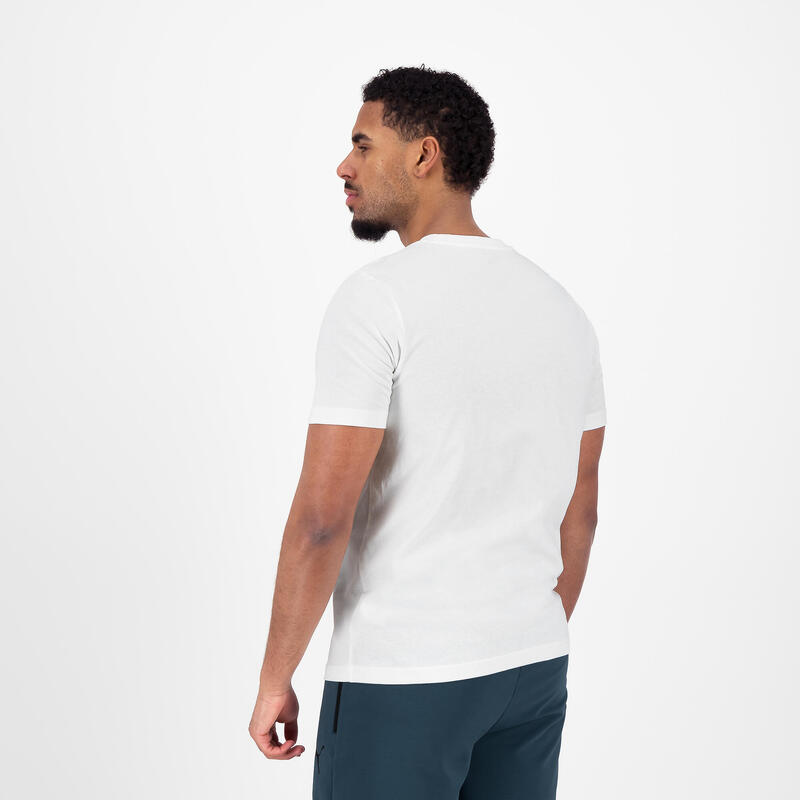 T-shirt de Fitness com Estampado Homem Branco