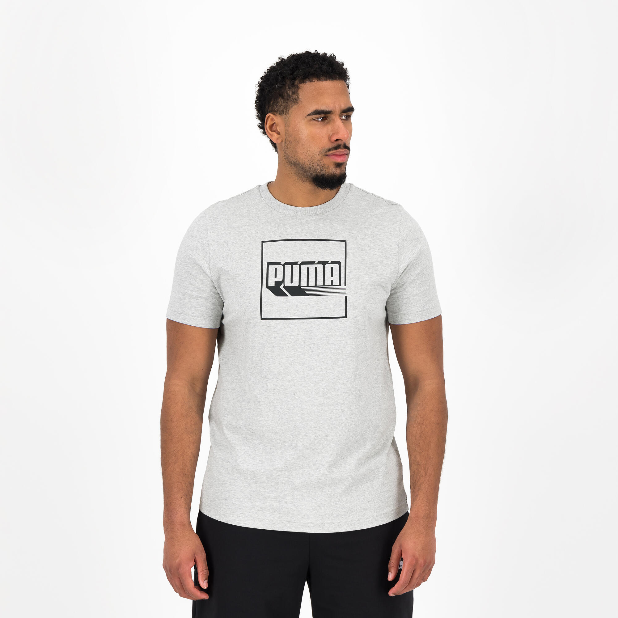 Puma T-shirt stampata da uomo - grigio