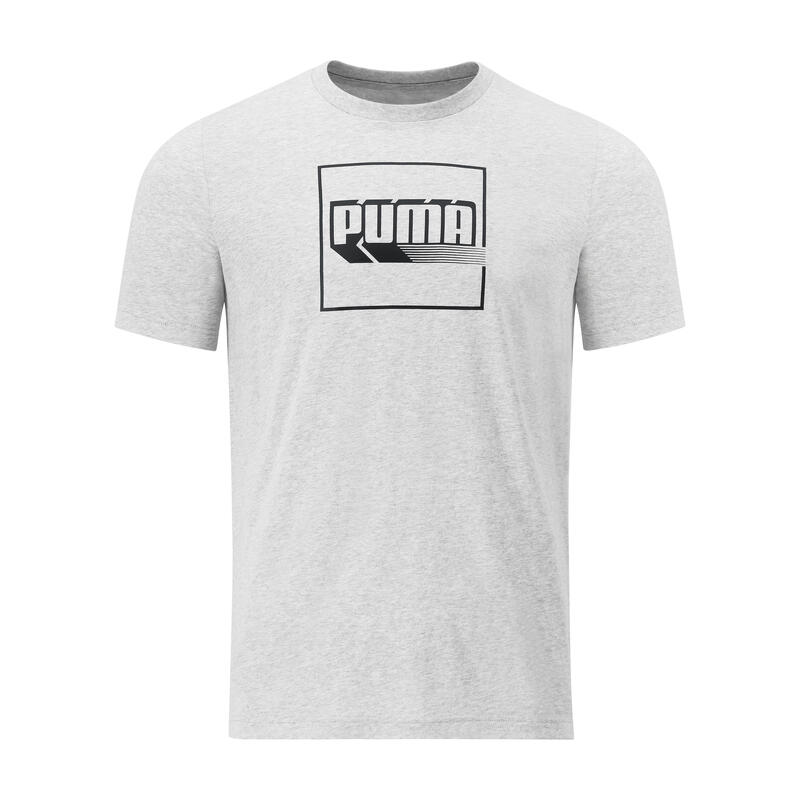 T-shirt imprimé imprimé Puma homme - gris
