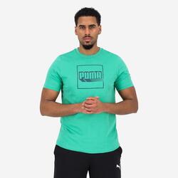 Camiseta Puma Hombre Verde Claro Estampado