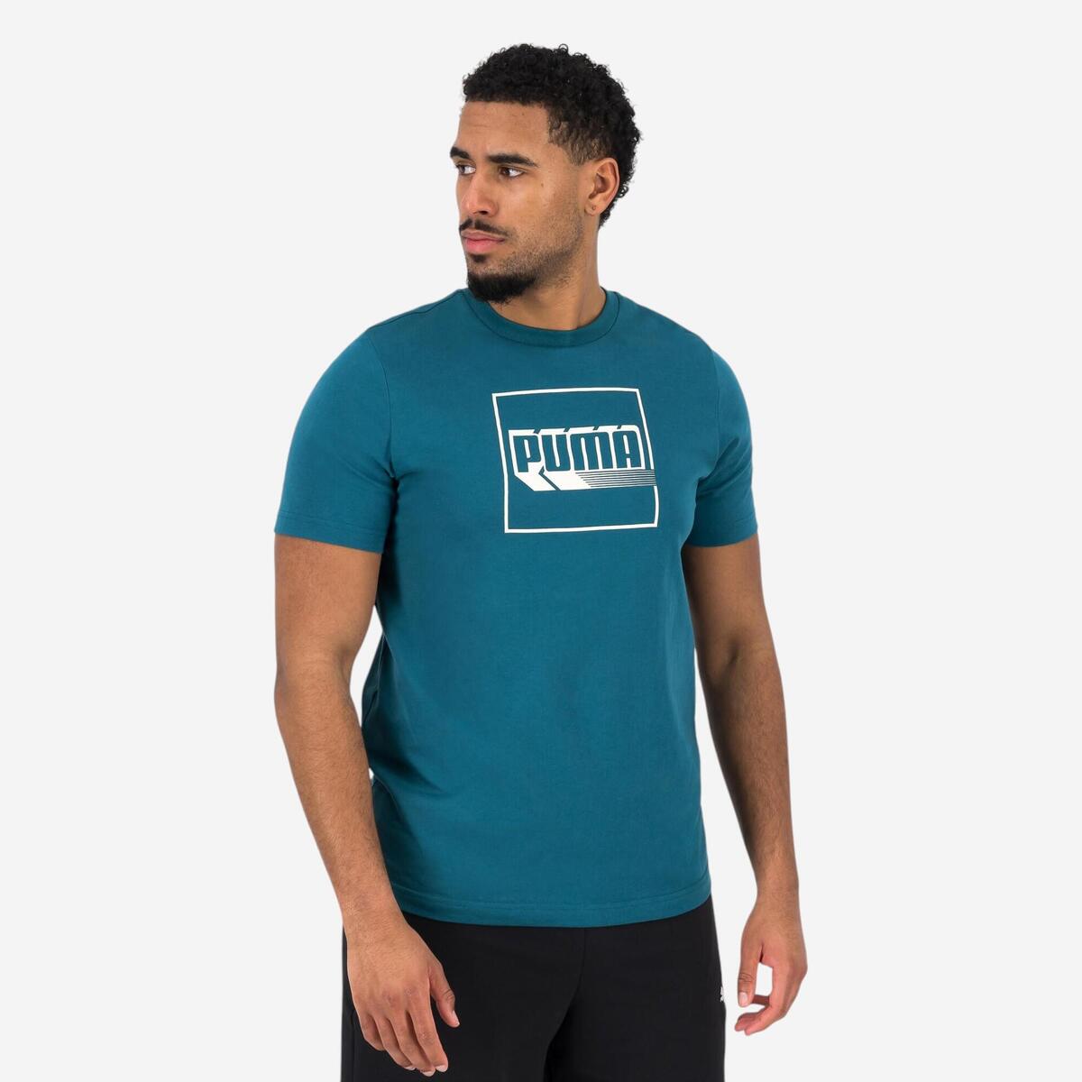 T-shirt imprimé Puma homme - bleu vert