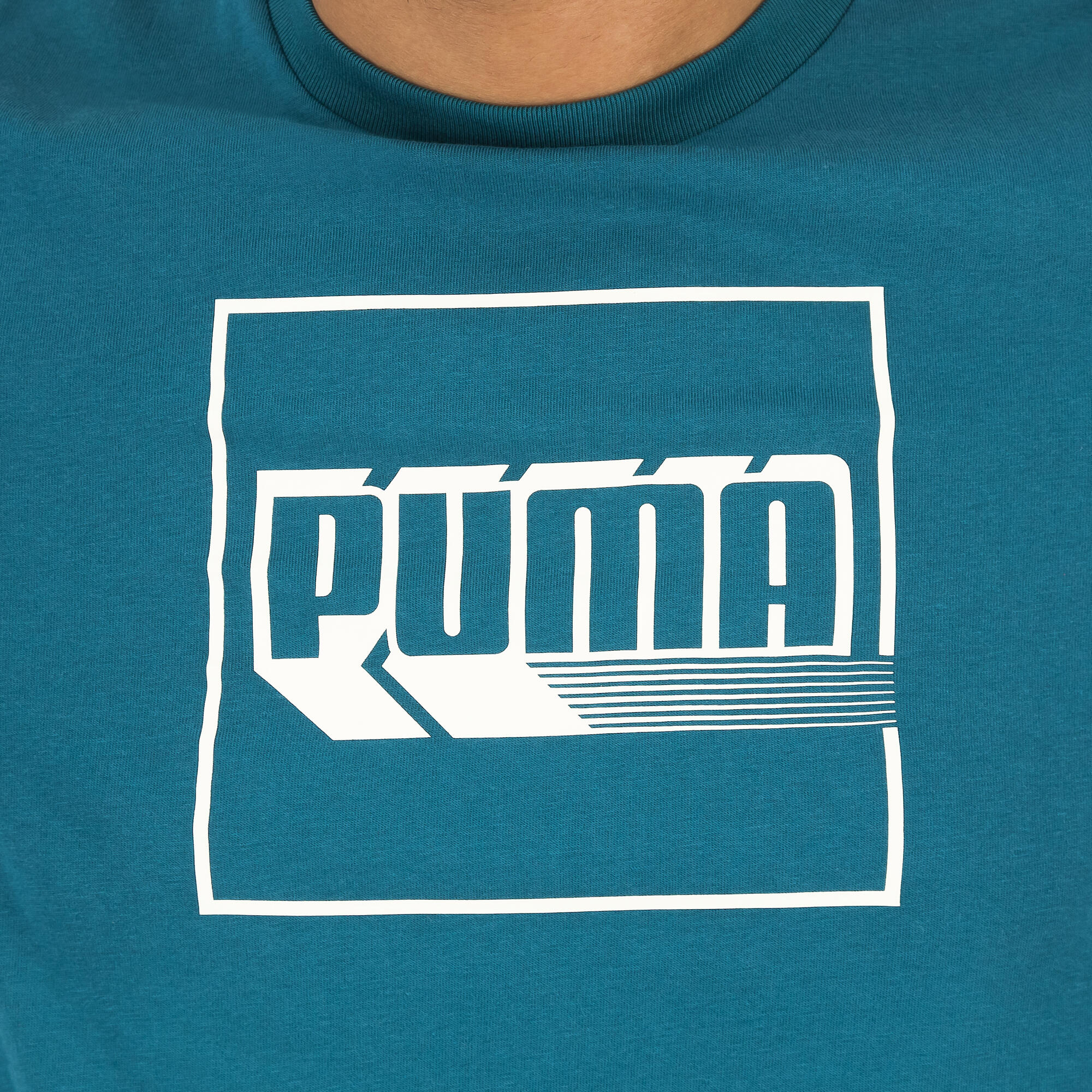 Men's Printed T-Shirt - Blue/Green 5/7