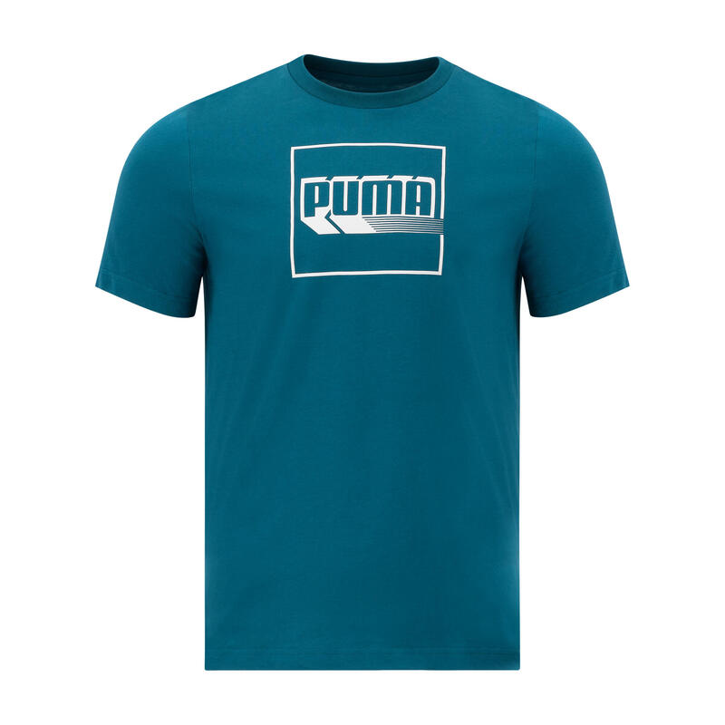 Puma T-Shirt Herren Print - blau/grün  