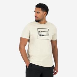 Camiseta Puma Hombre Beis Estampado