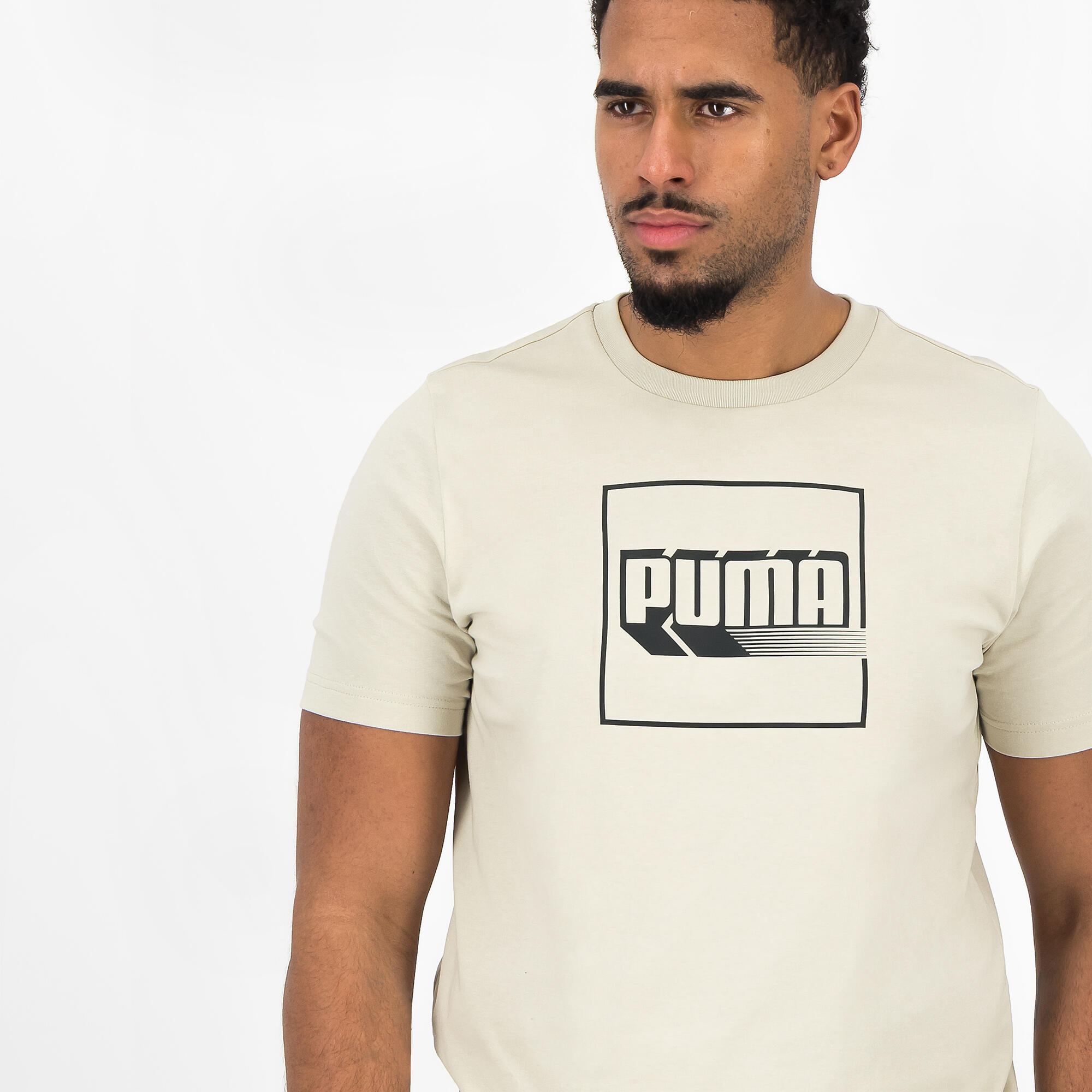 Puma T-shirt stampata da uomo - beige