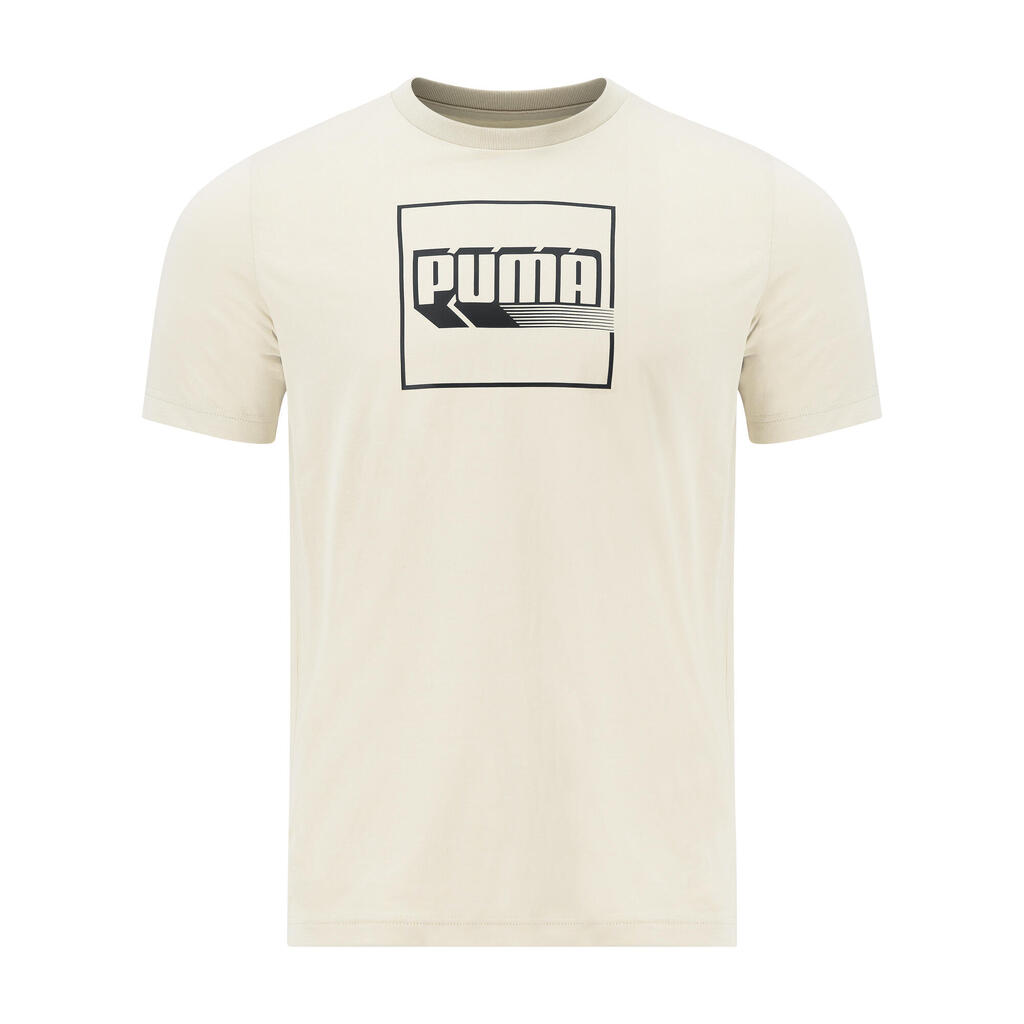 Men's Printed T-Shirt - Beige