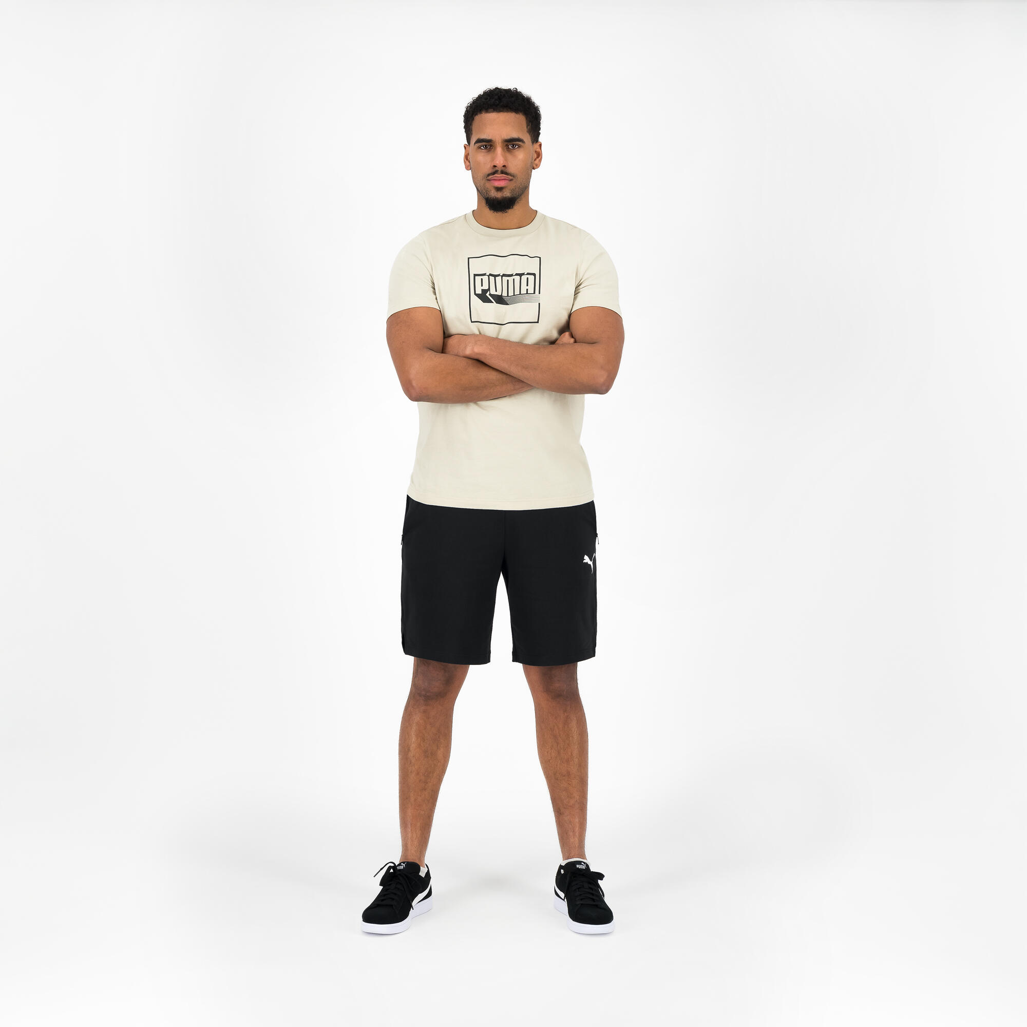 Printed T-shirt Puma men - beige