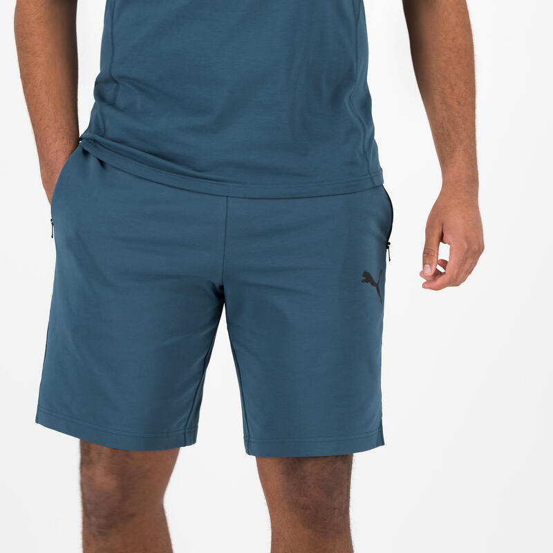 Herenshort blauw