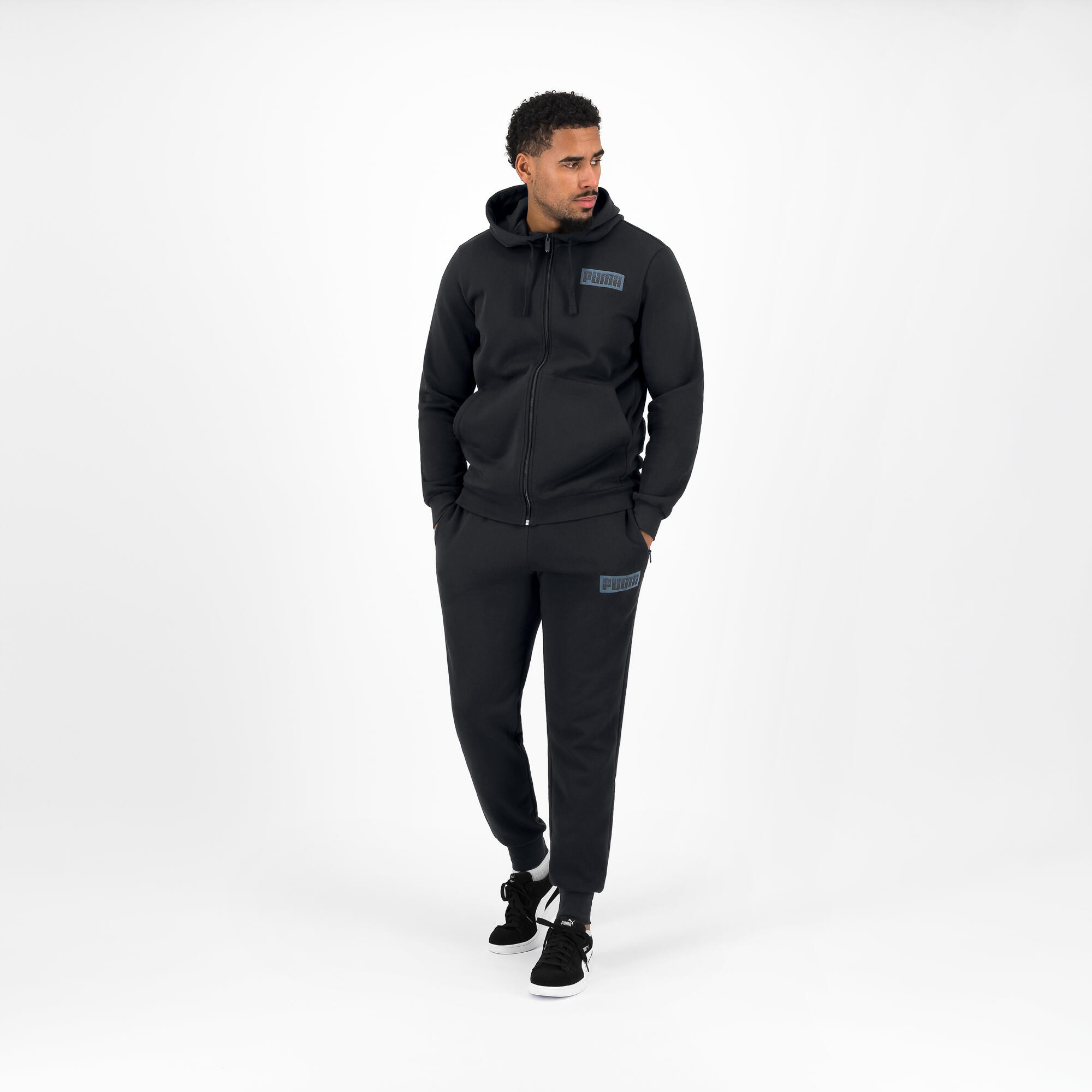 Gebraucht - Puma Kapuzenjacke Herren - bedruckt schwarz  5/7