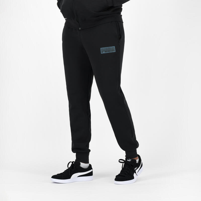 Pantalon de trening Imprimeu PUMA Negru Bărbați 