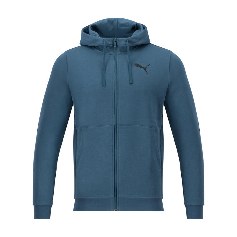 Herenhoodie blauw/grijs