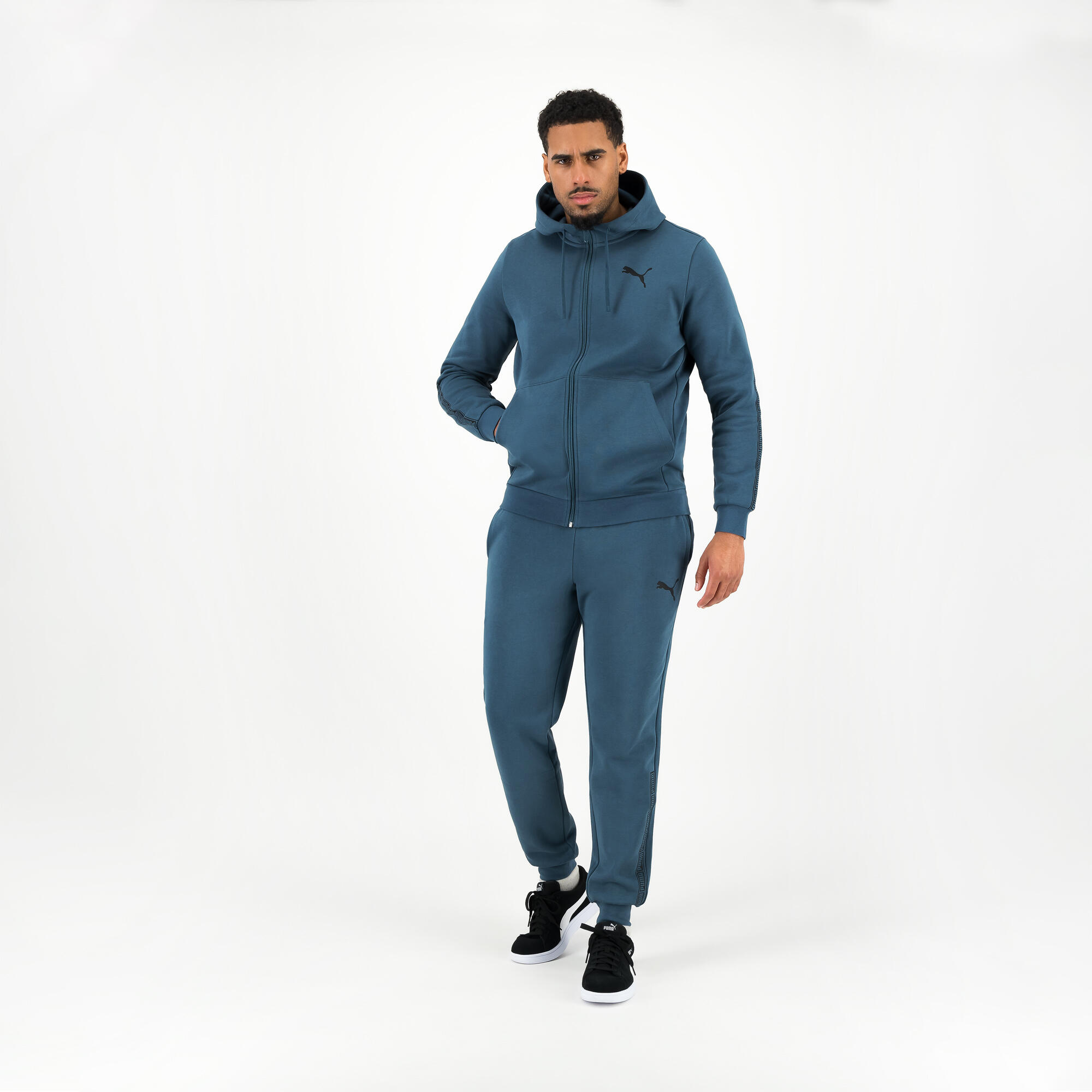 Puma Pantaloni da jogging da uomo - blu-grigio