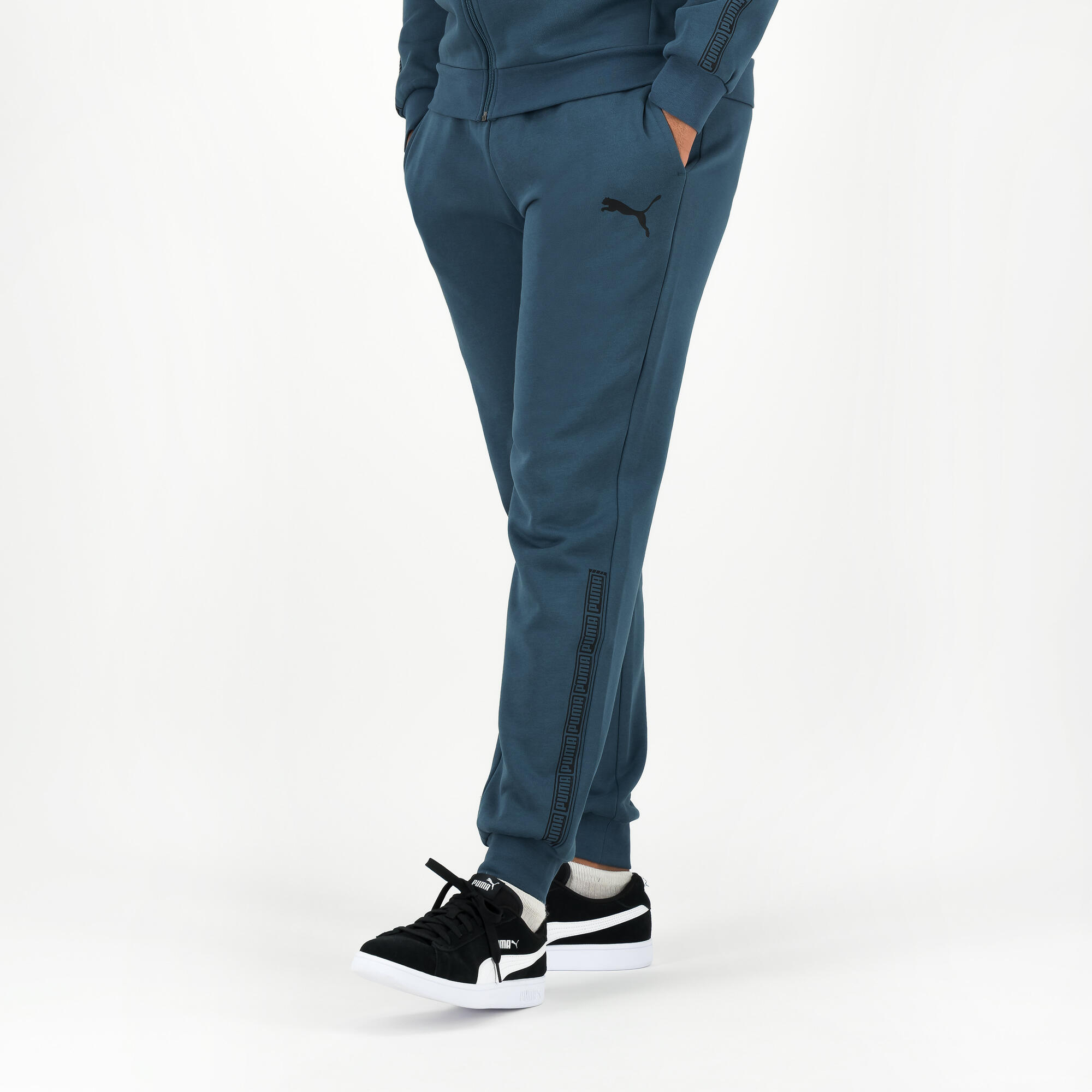 Puma Pantaloni da jogging da uomo - blu-grigio