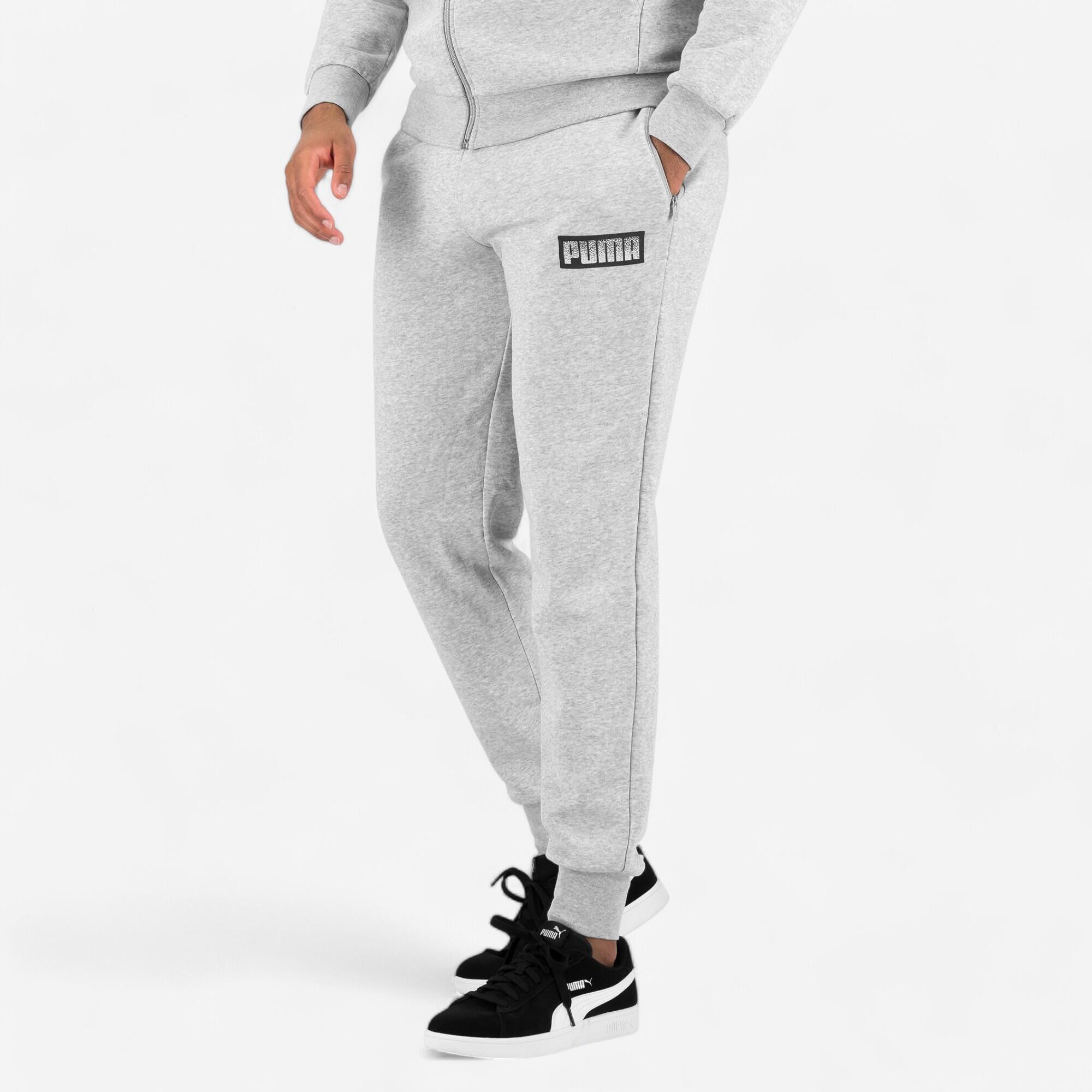 Pantalon De Trening Imprimeu Puma Gri Barbati