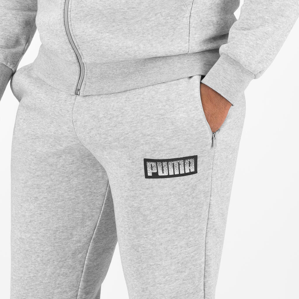 Puma Jogginghose Herren - grau mit Print 