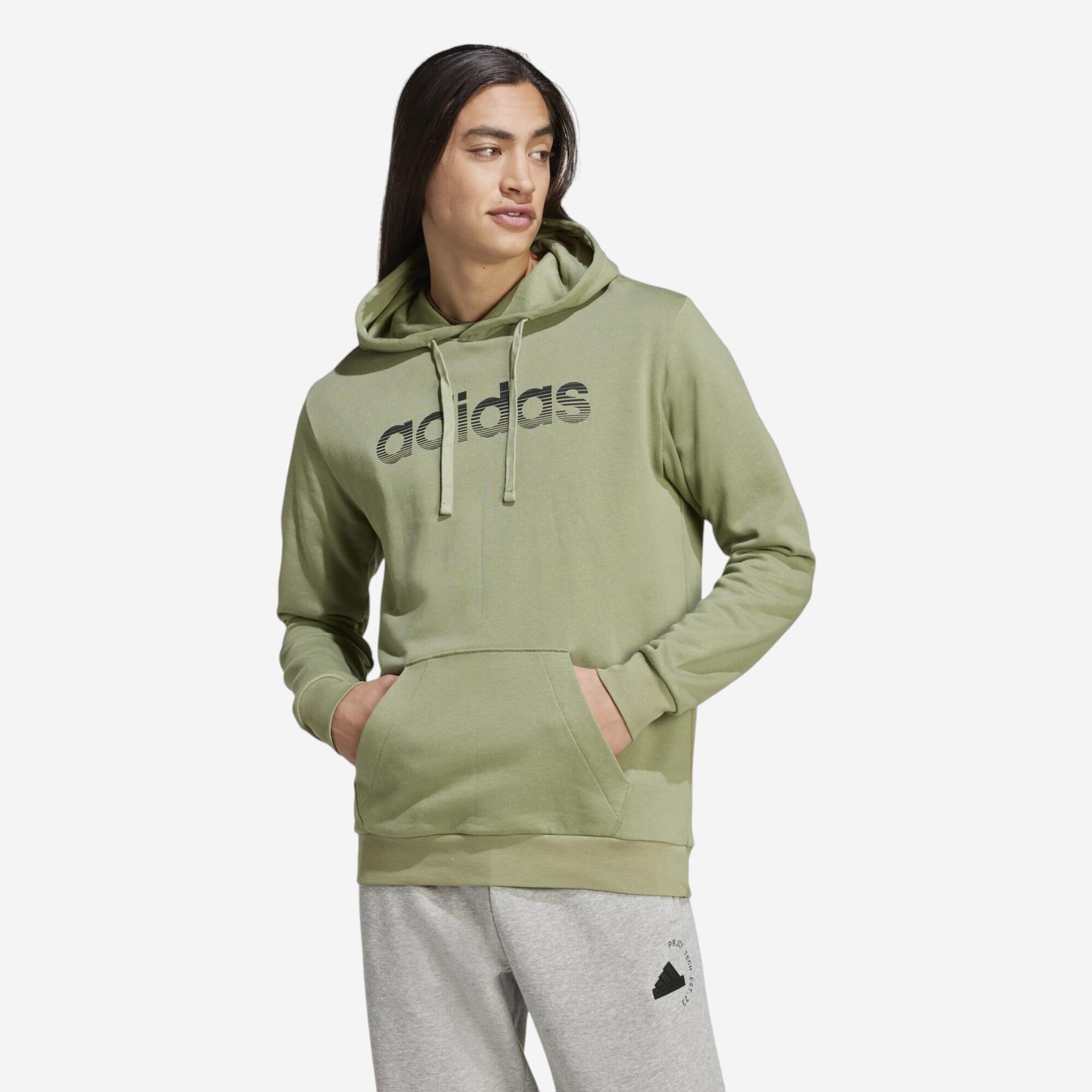 Adidas - Sweat-shirt A Capuche De Fitness Soft Training Adidas Homme Vert - Sweat-shirt - Panoplies Training Adultes - Noir-vert - 38 S - Decathlon