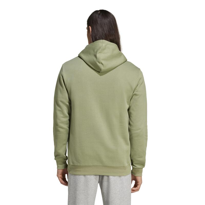 Felpa ADIDAS uomo palestra con cappuccio leggera verde