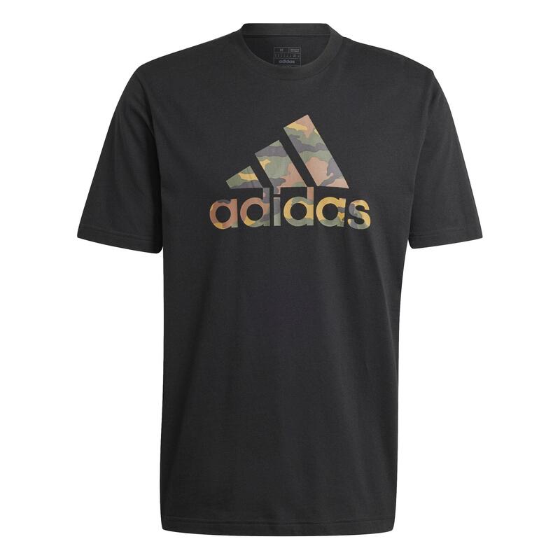 T-SHIRT CAMO DE FITNESS SOFT TRAINING ADIDAS HOMME BLANC