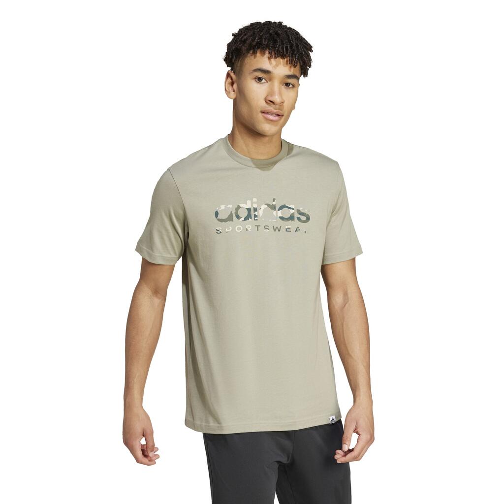 Men's Fitness T-Shirt Soft Training - Grey/Silver Camo