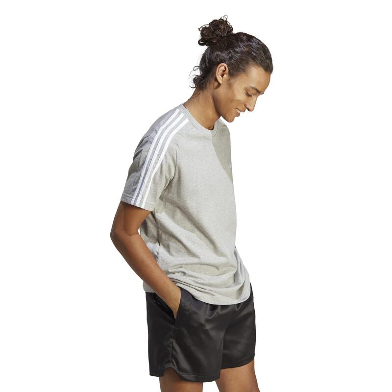 T-SHIRT DE FITNESS SOFT TRAINING ADIDAS HOMME GRIS