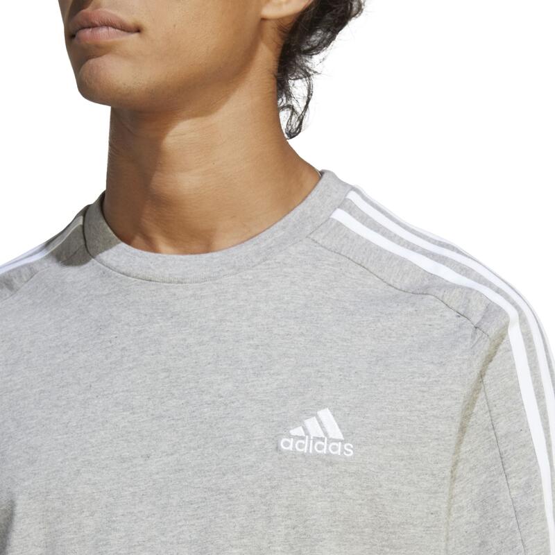 T-SHIRT DE FITNESS SOFT TRAINING ADIDAS HOMME GRIS