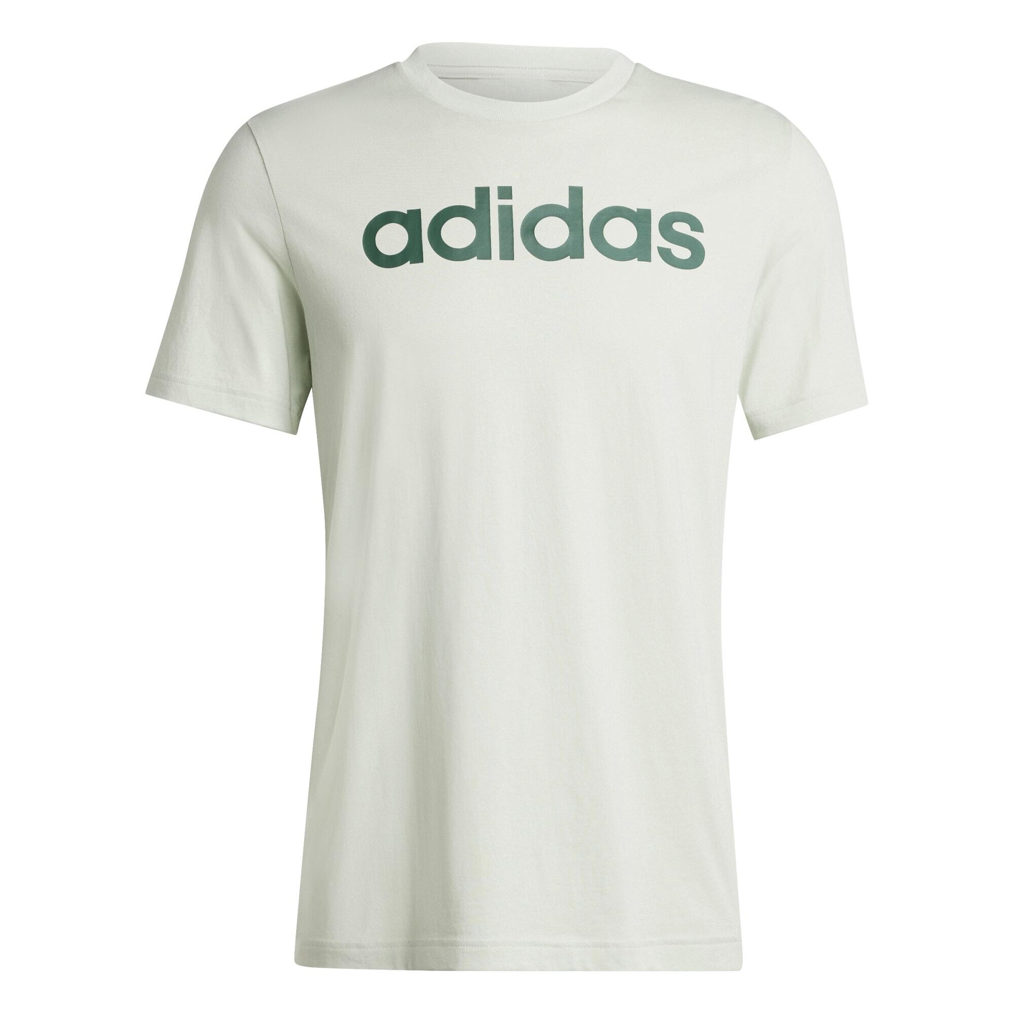 T-shirt ADIDAS uomo palestra regular fit cotone verde 5/5