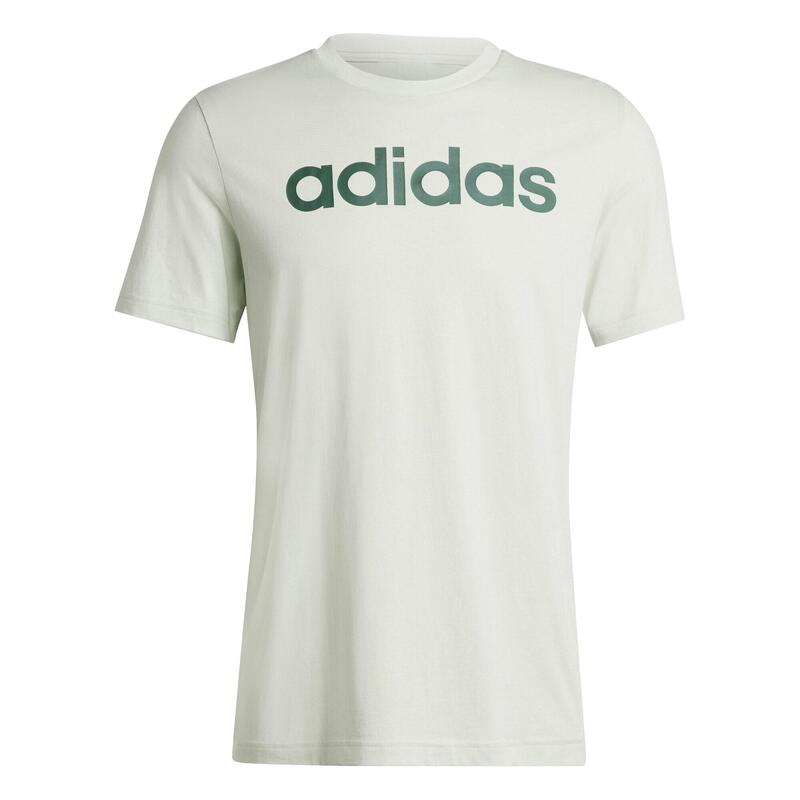 HEREN-T-SHIRT VOOR FITNESS EN SOFT TRAINING GROEN
