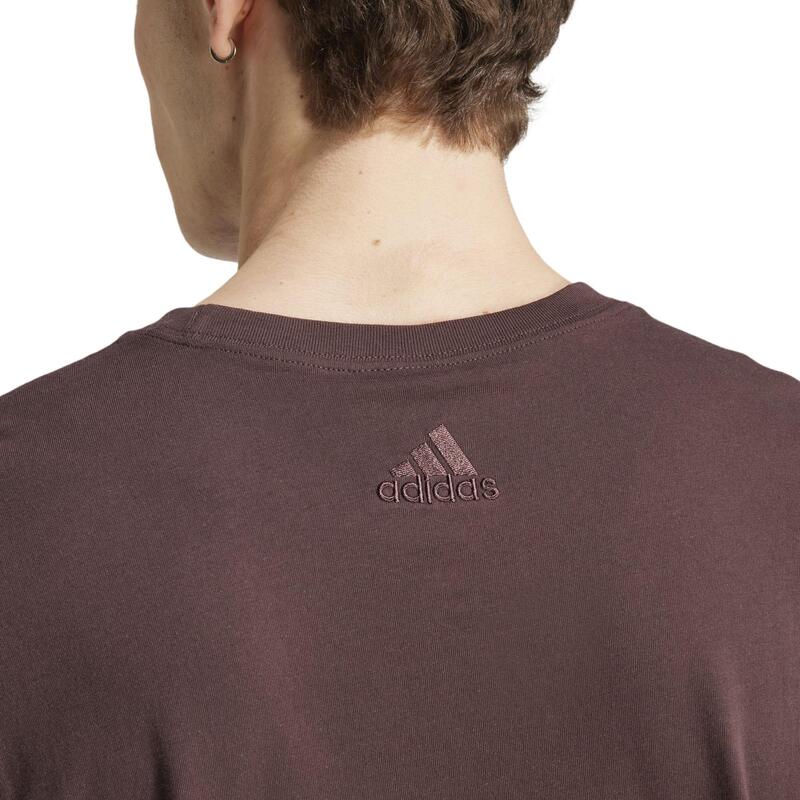 Camiseta Fitness Soft Training Adidas Hombre Marrón