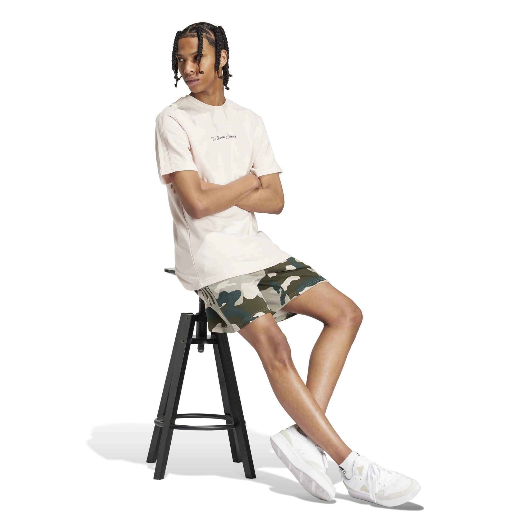 SHORT CAMO DE FITNESS SOFT TRAINING ADIDAS HOMME VERT 6/6