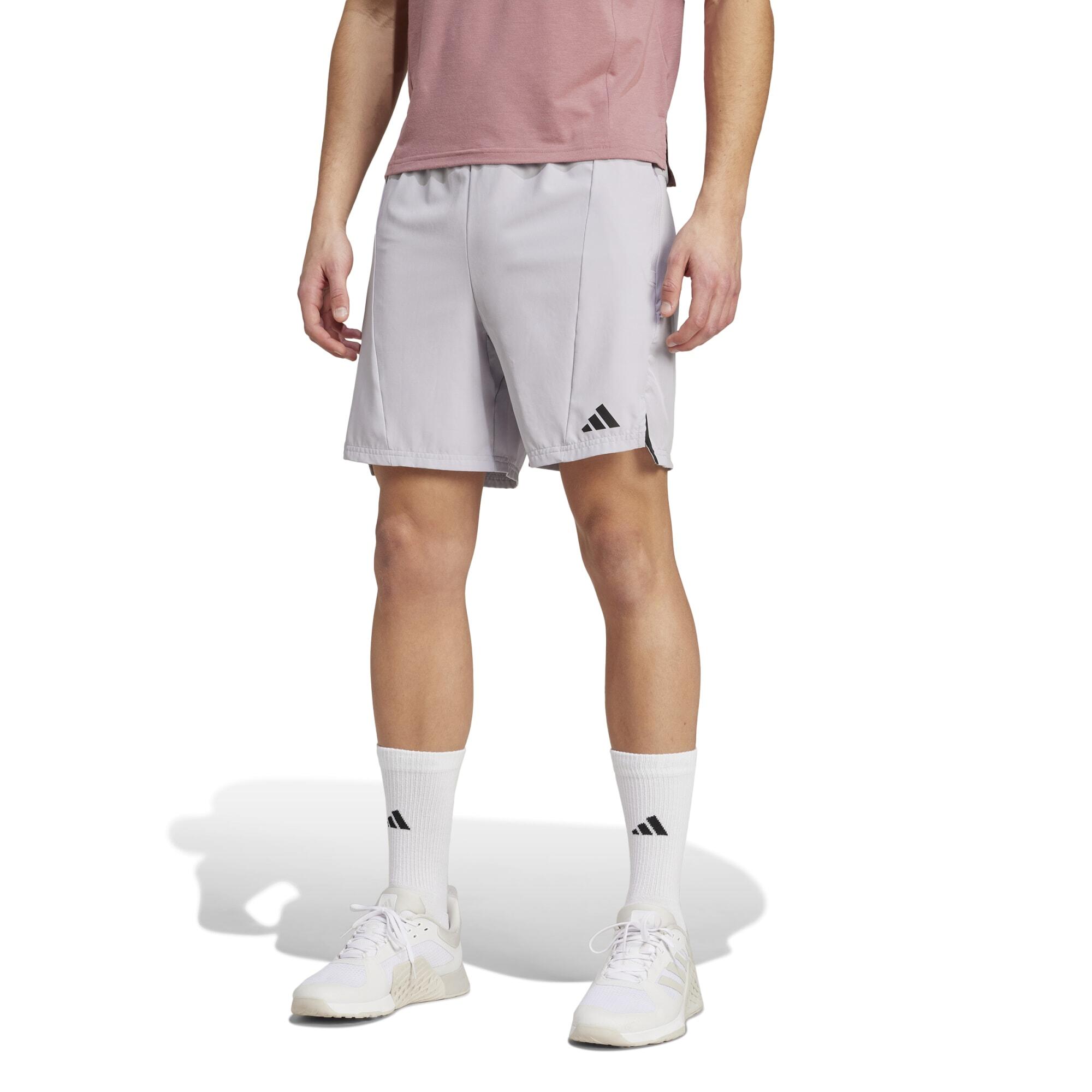Pantalón Corto Fitness Cardio Adidas Hombre Gris 2/9