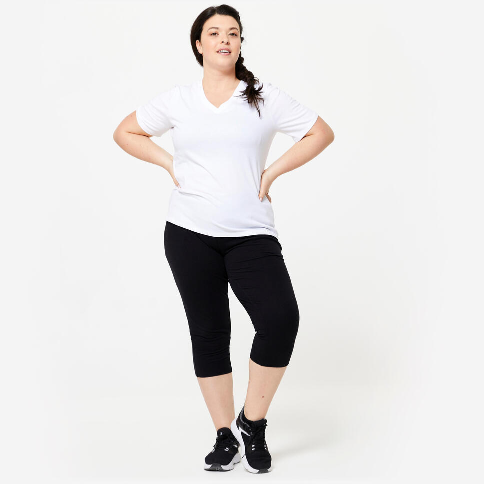 Legginsy krótkie fitness damskie Domyos 500