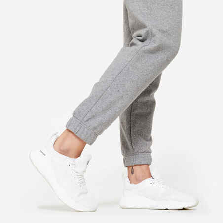 Women's Cotton Jogging Bottoms - Grey