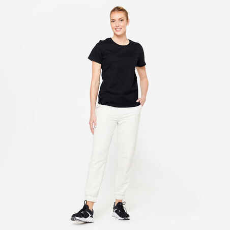Women's Cotton Jogging Bottoms - White