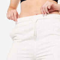 Women's Cotton Jogging Bottoms - White