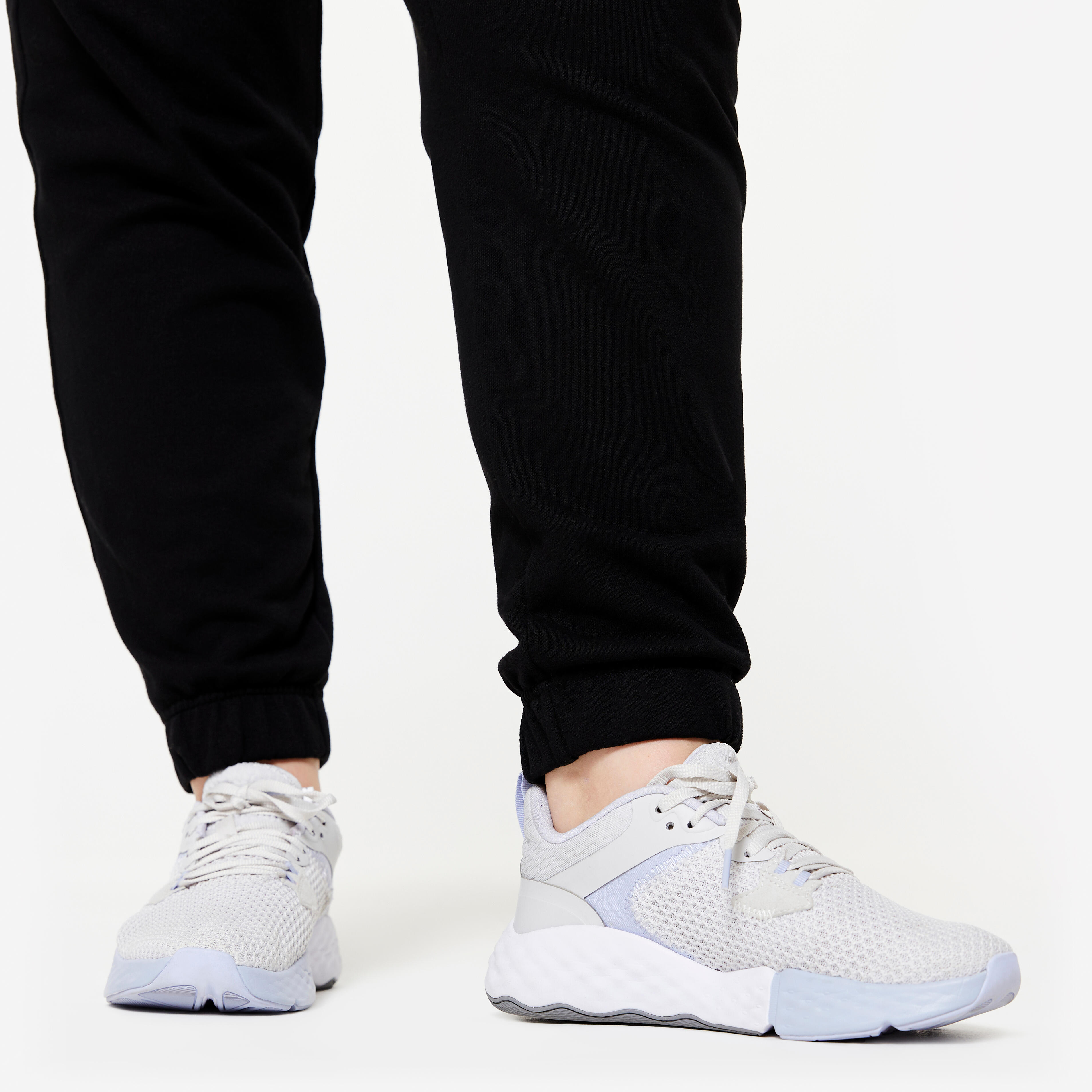 Women’s Joggers - Essentials 500 - ultra black, - - Nyamba - Decathlon
