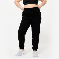 Women's Regular-Fit Fitness Bottoms 500 Essentials - Black