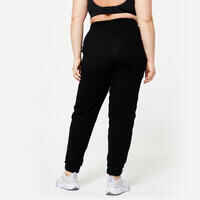 Women's Regular-Fit Fitness Bottoms 500 Essentials - Black