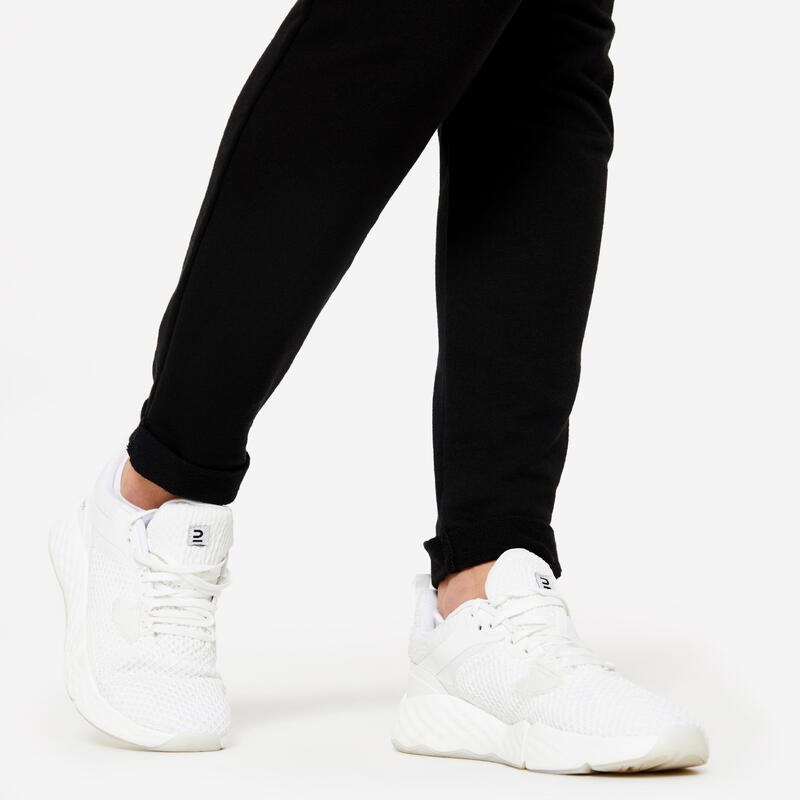 Calças Slim Fitness Mulher 500 Preto