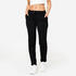 Women Cotton Blend Gym Pants 500 - Black