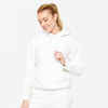 Kapuzenpullover Damen warm - 500 weiss 