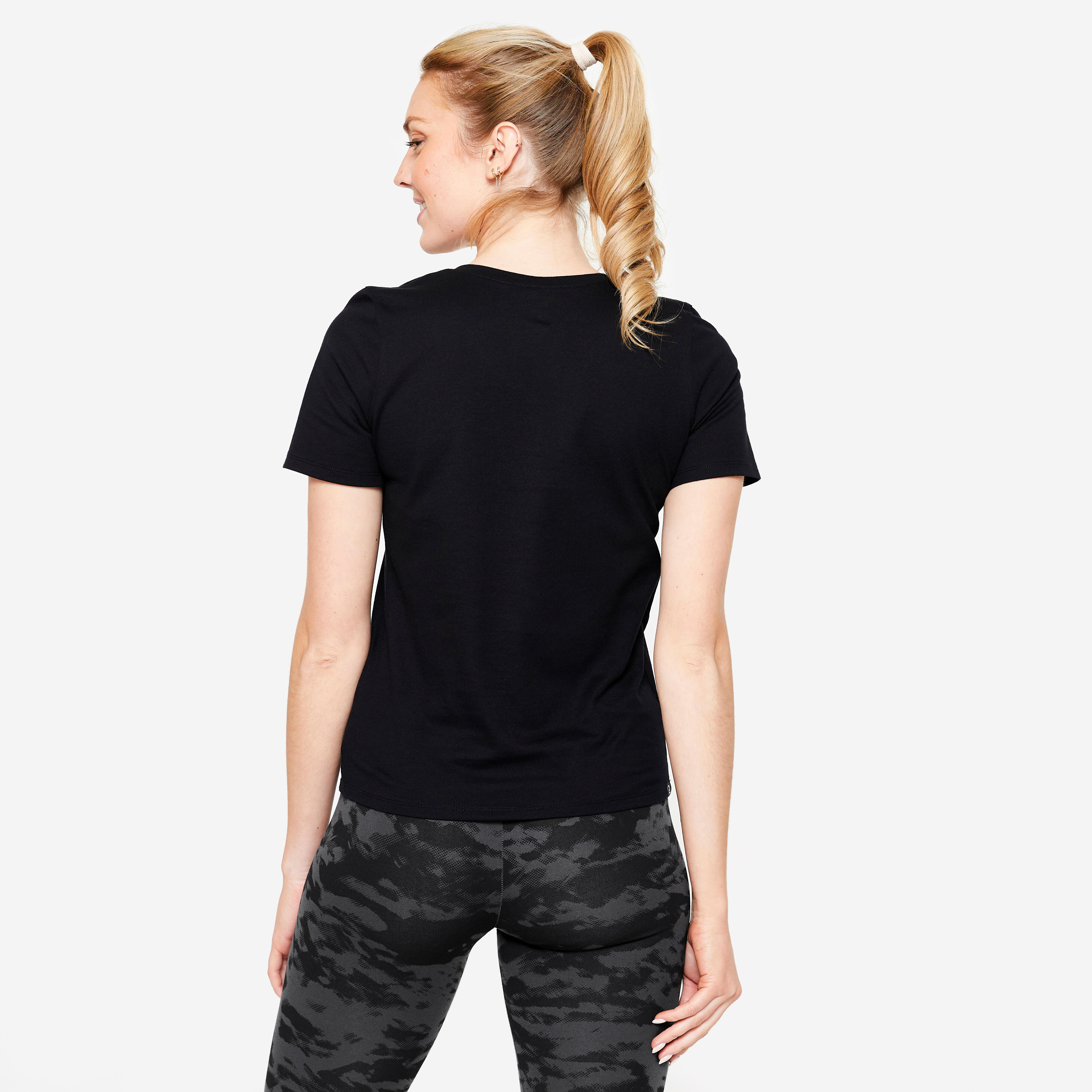 Women's V-Neck T-Shirt - 500 - DOMYOS