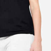 Women's Crew Neck Cotton T-Shirt - Black