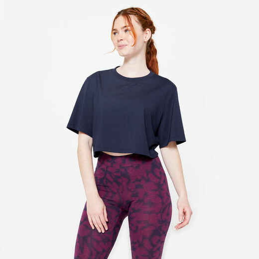 DOMYOS POLERA CROP TOP MUJER