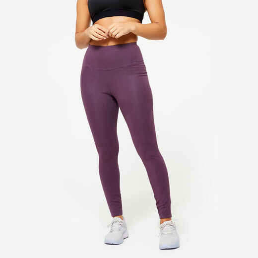 
      Women's High-Waisted Shaping Leggings - Aubergine
  