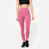 Leggings Damen hohe Taille figurformend - rosa 