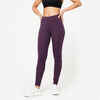 Women's Slim-Fit Fitness Leggings - Dark Aubergine