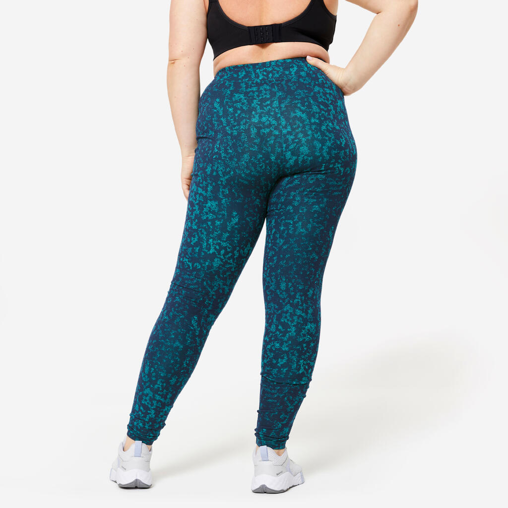 Women's Cotton Fitness Leggings - Green